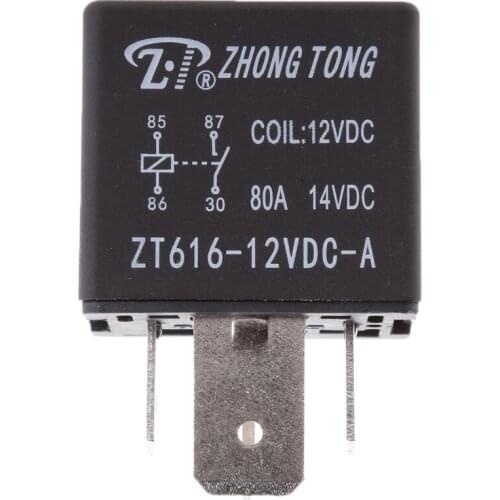 12V 80A On-Off Normally Open Contact Relay With Bracket Heavy Duty