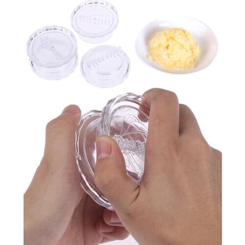 2Pcs Garlic Crusher Grater Plastic Box Twist Peeler Mincer Press Kitchen Tool