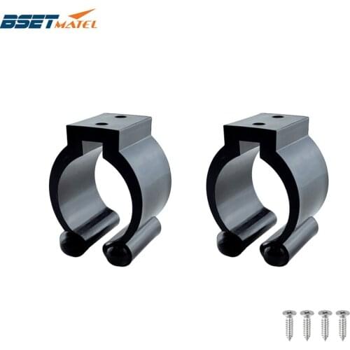 2PCS Nylon Portable Fishing Rod Clips Plastic Club Positioning Clamps Holder Accessories Wall Mounted Organizer Fishing Rod Rack