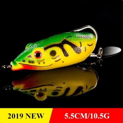 2Pcs Frog shape Bait Lure Fishing Fake lures Peche Bass Trolling Artificial Hard Bait Crankbait Carp Fishing Tackle 5.5cm 10.5g