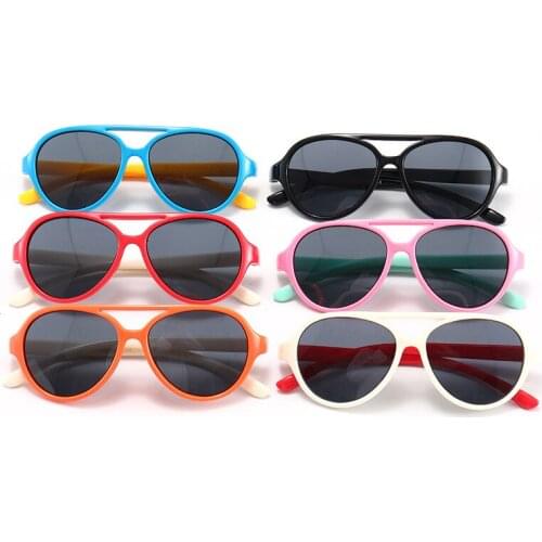2020 new silicone children 1-6 years old children silicone polarized classic simple Sunglasses