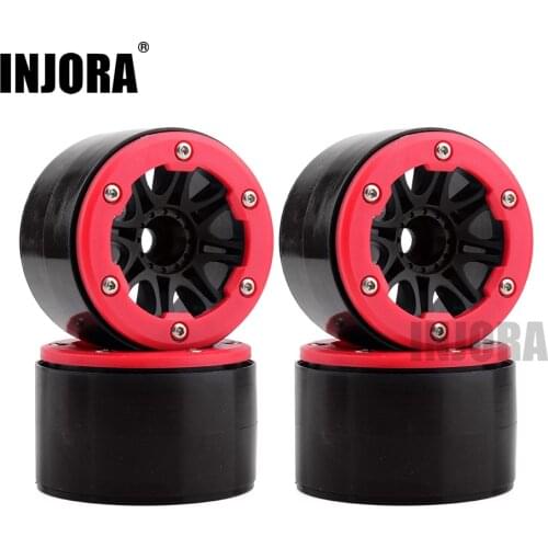 4PCS Plastic 2.2" Beadlock Wheel Rim for 1/10 Axial SCX10 RR10 WRAITH RC Rock Crawler