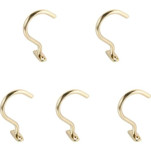 5 Pack Billiard Cue Hook Hanger Holder & Screws Hardware - Great Accessory to Pool Table