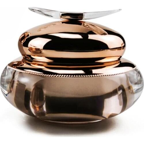 50G rose gold acrylic jar bottle for essence day night cream serum moisturizer foundation skin care cosmetic packing