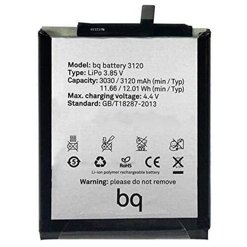 Bateria Movil para BQ aquari M5 NUEVA AA CAPACIDAD ORIGINAL 3120mAh ENVIO GRATIS