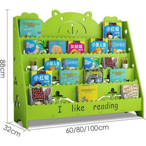 Childrens Bookshelf Floor Bookcase Simple Home Student Kindergarten Drawing Book Storage Simple Shelf Space Saving