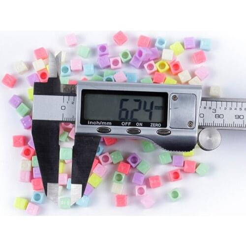 DIY Children Kids Necklace Bracelet Accesories Candy Colors Mixed Letters 6mm Loose Spacer Beads For Jewelry Charm Making