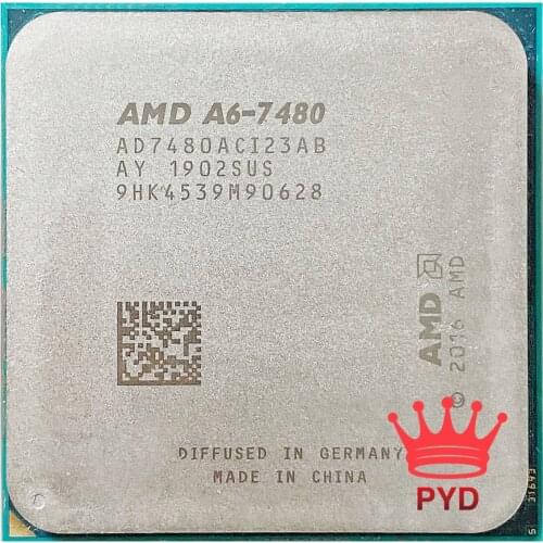 AMD A6-Series A6-7480 A6 7480 3.5 GHz Dual-Core Dual-Thread CPU Processor 65W L2=1M Socket FM2
