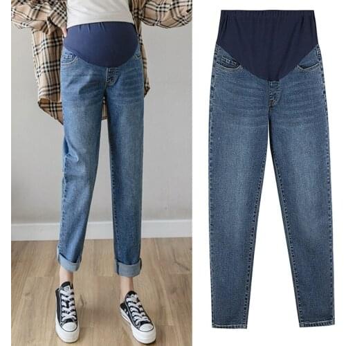 Jeans Maternity Pants For Pregnant Women Trousers Casual Loose High Quality Jeans Pregnancy Pants Maternity Clothing