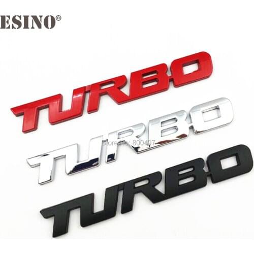 Car Styling Car Turbo Boost Loading 3D Metal Chrome Ninc Alloy 3D Emblem Badge Sticker Decal Auto Accessory