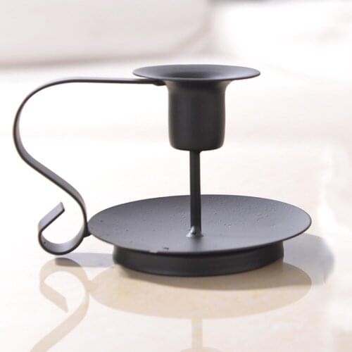 European Art Candle Holder Metal Wedding Retro Romantic Candle Holder Adornos Para Casa Suporte Vela Home Decoration DD60ZT