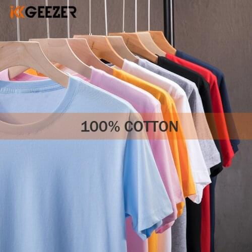 T Shirt Men Tee Shirts Women Summer Casual 100% Cotton White T-shirts Tops Tshirt Short Sleeve O-Neck Loose Brand Black Oversize