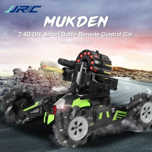 JJRC Rc Car Soft Bomb Battle Toy Remote Control Off-road Chariot Car Model Outdoor Toys 2.4G Watch Gesture Sensor Stunt Bb50