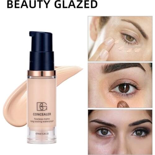 LULAA 35ml Professional Full Cover Foundation Soft Matte Oil Control Concealer Liquid Cream Fashion Womens Makeup Cosmetic TSLM1