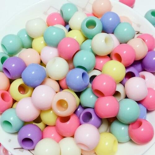 500 Mixed Pastel Color Acrylic Round Pony Beads 6X4mm for Kids Craft Kandi Bracelet seed beads kraaltjes glass