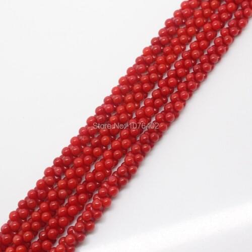 Mini. order is $7!3x6mm Crimson Red Coral Bone Shape barbell Spacer DIY Loose Beads 15"