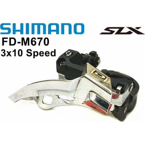 Shimano SLX M670 M675 Bike Front Derailleur FD M670 MTB Bike Derailleur FD-M675 Bicycle Front Derailleur 20/30 Speed SLX FD-M670