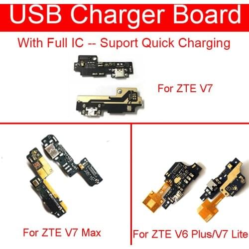 USB Charger Jack Port Board For ZTE V6 Plus V7 Lite Max Flex Cable Chargring Usb Plug Dock Board Replacement Repair Parts