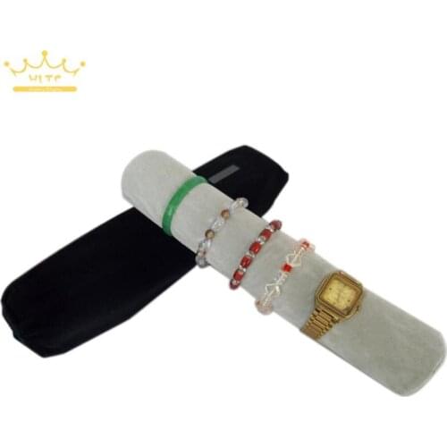 Organizer Portable Travel Jewelry Display Roll Bag&Packaging Storage Case for Watches Bracelet Bangle Velvet Cloth Custom Logo