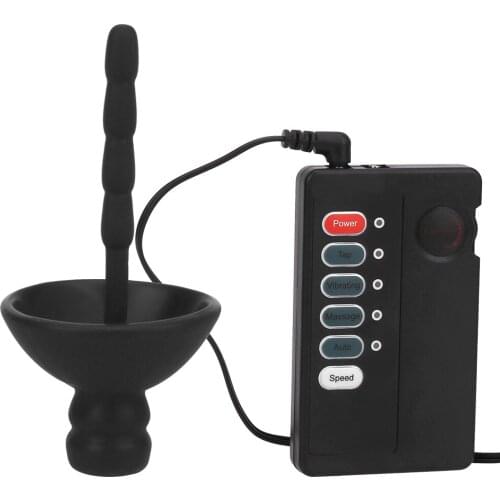 Sex Stimulation For Men Penis Plug Silicone 3 Modes Medical Themed Electric Shock Waves Urethral Dilator Waterproof