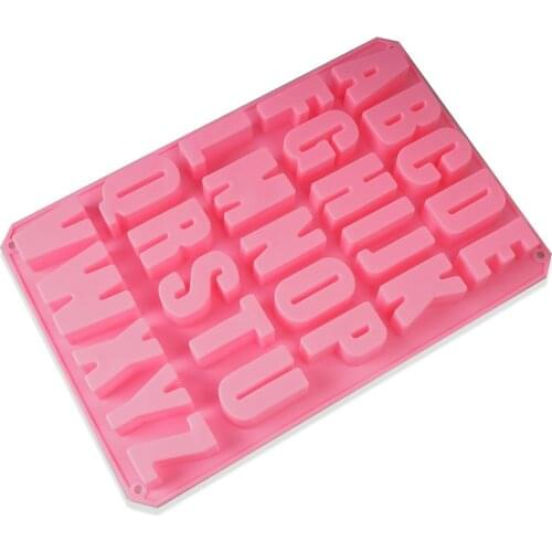 26 Large Uppercase Alphabet Letter Silicone Mold Bakeware Chocolate Cake Pastry Candy Ice Butter Soap Making Mold Tray 10351250