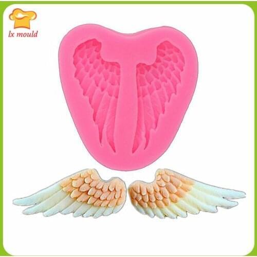 Angel Wings Silicone Molds Polymer Clay Resin Fondant Chocolate Candy Cake Decor Moulds