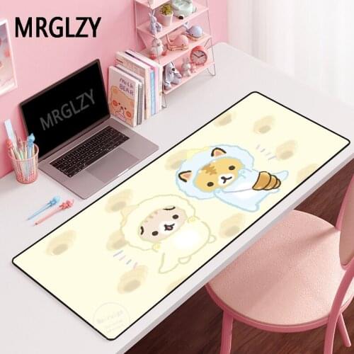 MRGLZY Cute Mouse Pad Drop Shipping Gamer DeskMat Large XXL Computer Gaming Peripheral Accessories Anime Cats MousePad for Csgo