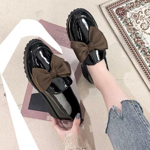 LIHUAMAO lofer shoes for women square heel slip on shoes