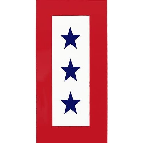 Three Blue Star Service Vinyl Decal Car Dog Sticker Suitable for off road 4x4 moto SUV