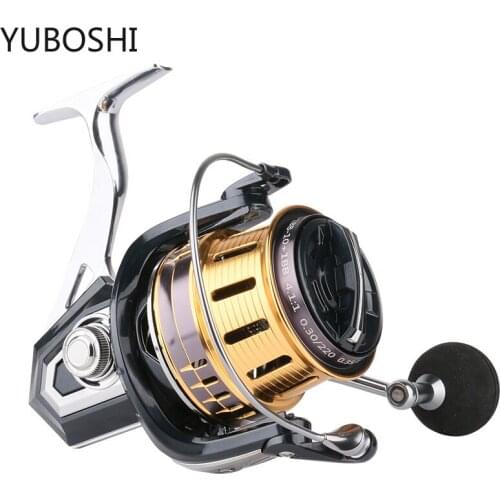 YUBOSHI New 4.1:1 Gear Ratio High Speed Strong Drag Spinning Reel 8000-12000 Series Carp Fishing Reel for Bass Tools Molinete