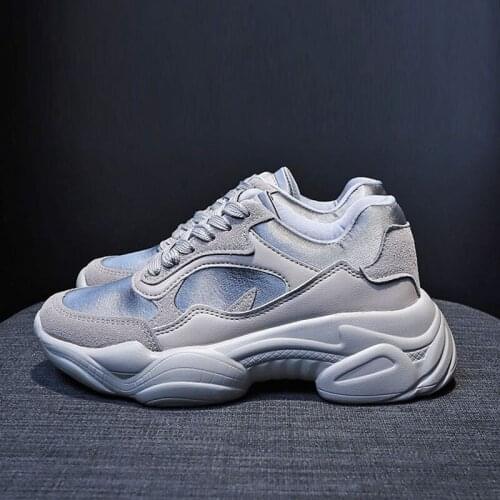 Sooneeya Vintage Womens Platform Dad Sneakers 2020 Fashion Mesh Leather Retro Chunky Trainers Woman Thick Sole Running Shoes