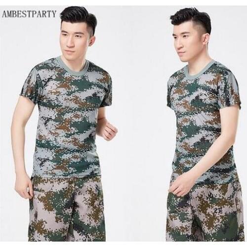 2017 Outdoor training ClothingMilitary Uniform Multicam Army Combat Shirt for Men pattern camouflage tactical shirts AMBESTPARTY