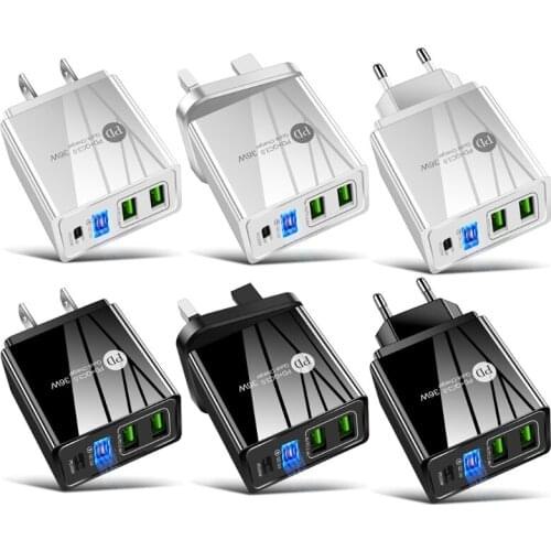 Quick Charger 3.0, 36W Fast USB Wall Charger Adapter Dual Port for Most Phone