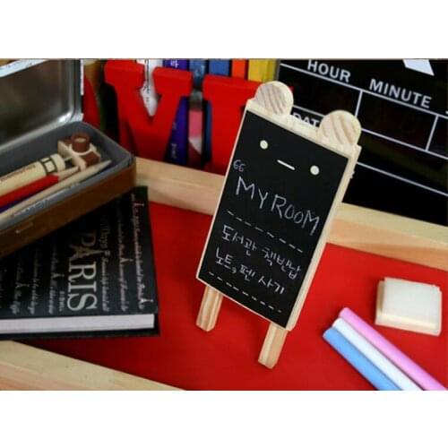 1pcs/lot NEW rabbit Black board Bracket Wood clipboard Blackboard memo Message board Wooden doorplate
