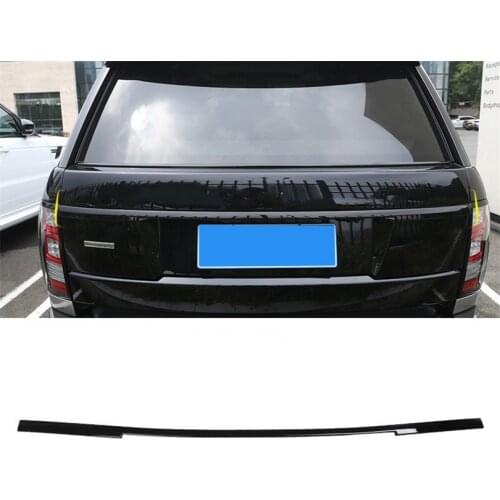 Gloss Black Car Rear Trunk Window Glass Cover Trim Stickers For Land Rover Range Rover Vogue 2013-2020 Accessories