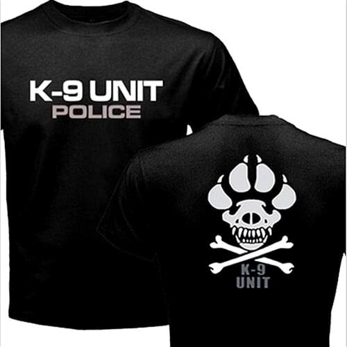 K-9 Unit Police T Shirt men design short sleeve t shirt US standard size