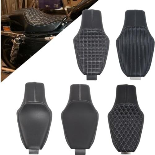 Motorcycle Leather Two Up Driver Front Rear Passenger Seat For Harley Sportster XL 883 1200 48 Forty-eight Seventy-two 2004-2016