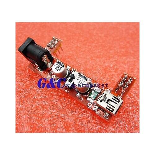 MB102 Breadboard Power Supply Module 3.3V 5V Solderless mini usb diy electronics