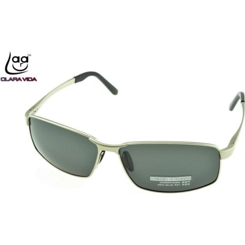 2019 =clara Vida Brand= Al Mg Shield Sun Glasses Mens Custom Made Nearsighted Minus Prescription Polarized Sunglasses -1 To -6