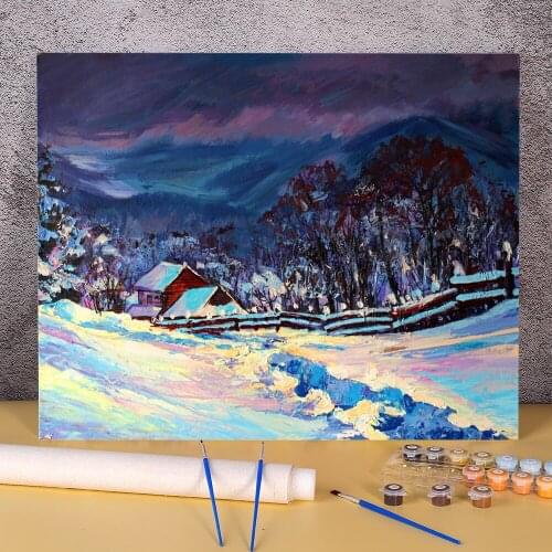 Landscape Sunny Moment Coloring By Numbers Painting Package Oil Paints 40*50 Boards By Numbers New Design Crafts Drawing