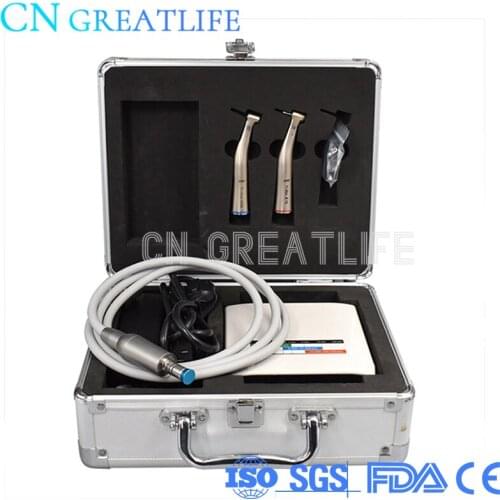 NL 4001-1 Led No Brushless Dental Equipment 1:1+1:5 Optic Ti Max Type Dental Handpiece Contra Angle Dental Electric Motor