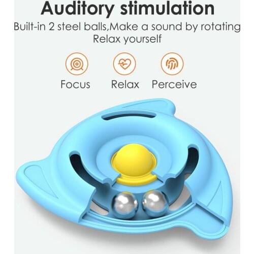 New Trackball Fingertip Spinner Toy Adults Antistress Push Bubble DimpleToy For Children Decompression Autism Rotate Spinner