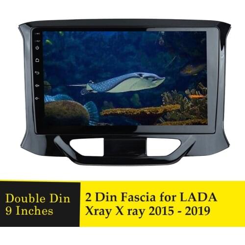 9-inches Car Radio Fascia For LADA Xray X ray 2015-2019 Double Din Stereo Panel Mounting Installation Frame CD DVD Player Bezel