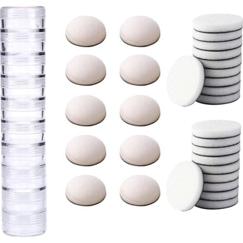 Round Domed Foam Refills Replacement Storage Jars lMini Ink Blending Tools for Scrapbooking Craft Card Background Making Tools