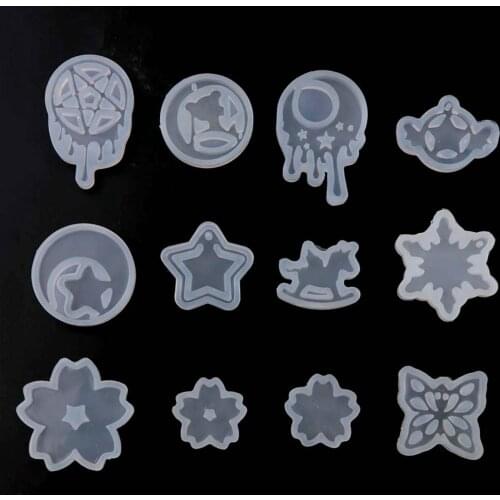1PCS Transparent Flower Horse Snowflake Elf Star Butterfly Silicone Special Mould For Resin DIY Making Finding Accessories