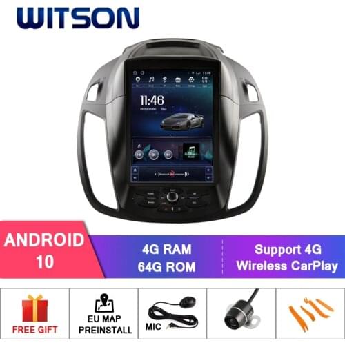 WITSON Android 11 TESLA STYLE For FORD KUGA LOW 2013-2018 VERISON 4GB 64GB Car Radio Multimedia Video Player Navigation GPS