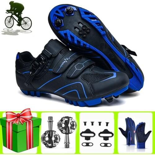 Bicycle Shoes Men Mountain Racing Bike Sapatilha Ciclismo Self-Locking Road Racing Shoes Ultralight Professional Cycle Sneakers