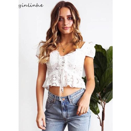 Yinlinhe Short Sleeve Blouses