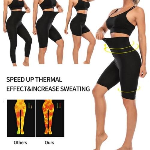 Women Thermo Body Shaper Slimming Pants Silver coating Weight Loss Waist Trainer Fat Burning Sweat Sauna Capris Leggings Shapers
