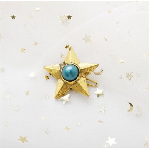 Fashion Women Hairpins Girls Star Hair Clip Vintage Imitation Pearl Hair Pin Hair Decorations Jewelry Accessories Gifts Party